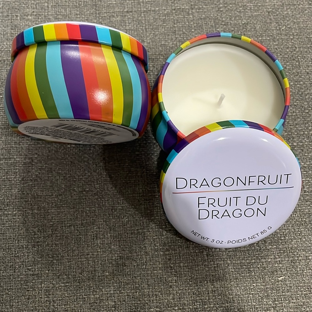 Dragonfruit Fruit du dragon Scented Pride set of 2 Candles